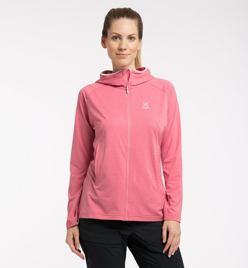 Haglöfs Womens Mirre Mid Layer Pink New Zealand 64219UDWF